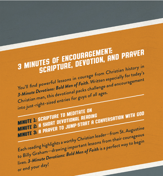 3-Minute Devotions: Bold Men Of Faith