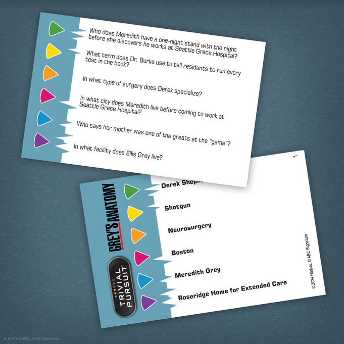 Trivial Pursuit Grey's Anatomy