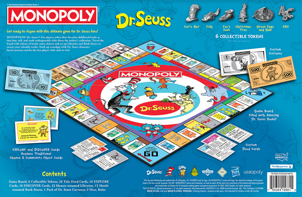 Dr. Seuss Monopoly Game