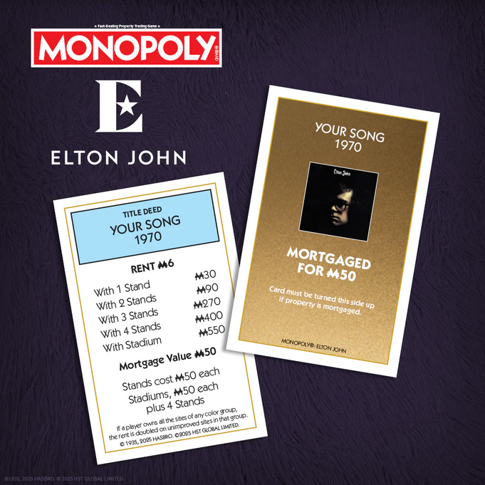 Elton John Monopoly Game