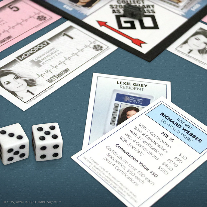 Grey's Anatomy Monopoly