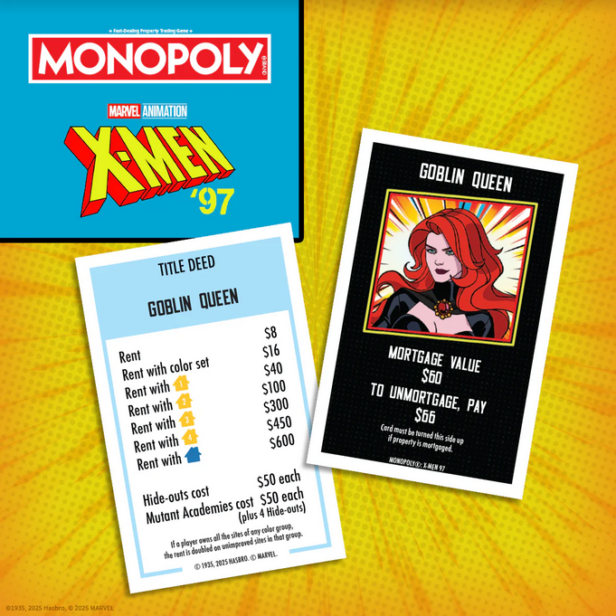 X-Men '97 Monopoly Game