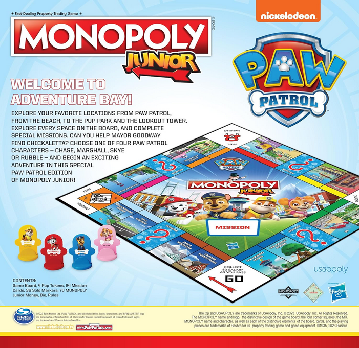 Monopoly Junior Paw Patrol