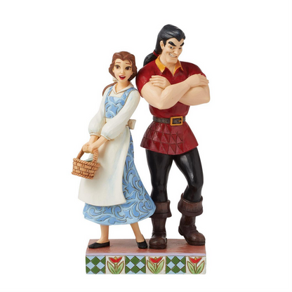 Brilliant & Boorish Gaston vs. Belle Jim Shore Figurine