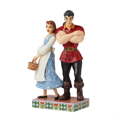 Brilliant & Boorish Gaston vs. Belle Jim Shore Figurine