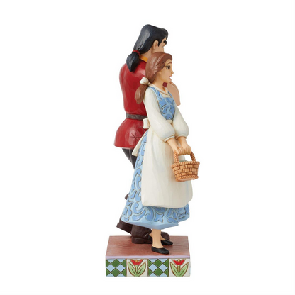 Brilliant & Boorish Gaston vs. Belle Jim Shore Figurine