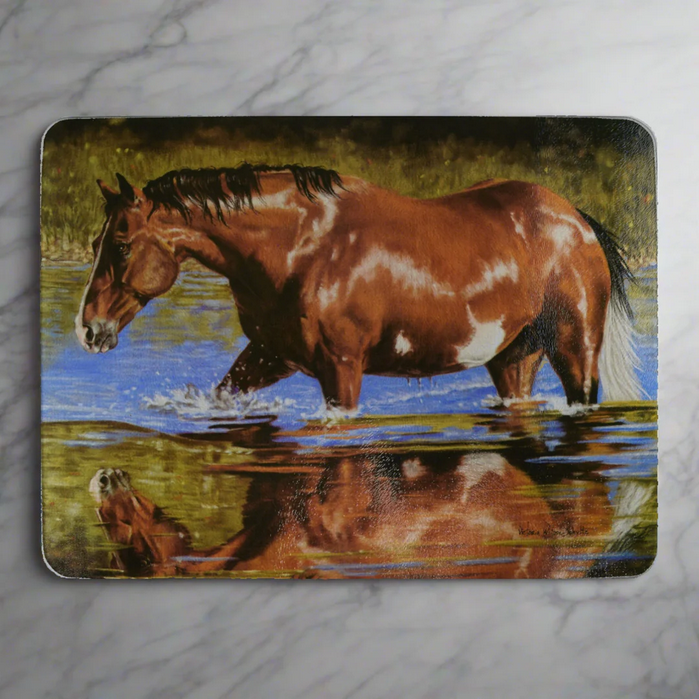 Tempered Glass Horse Cutting Board