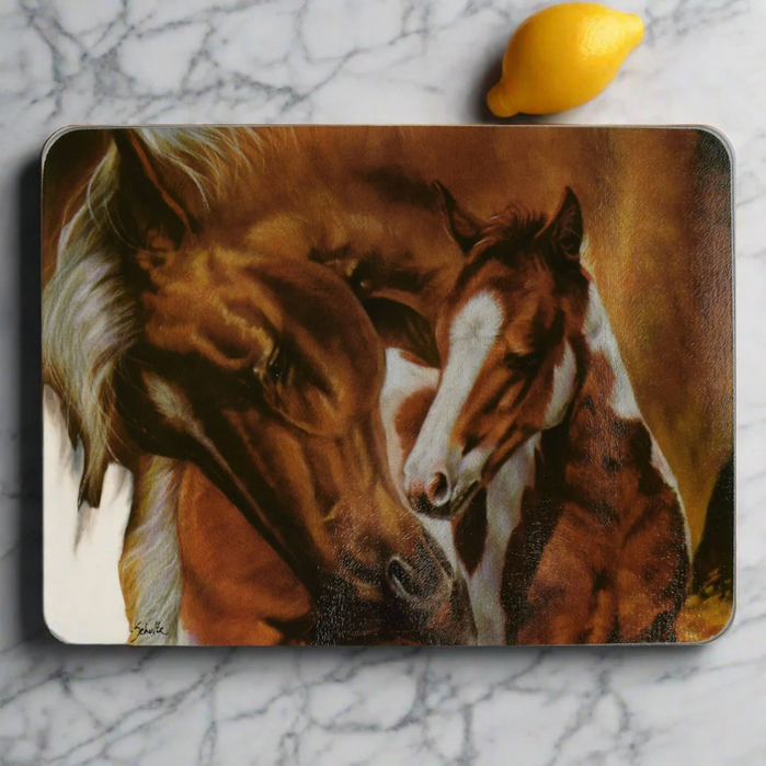 Tempered Glass Horse Cutting Board