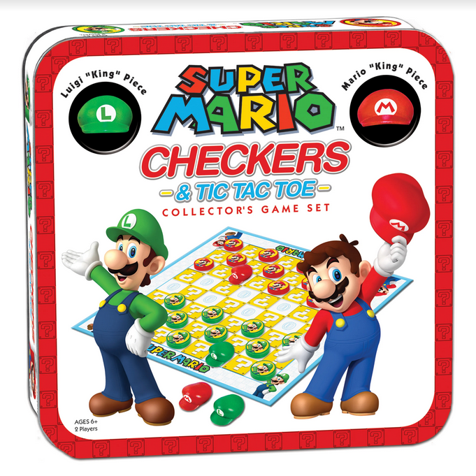 Super Mario Brothers Checkers & Tic Tac Toe