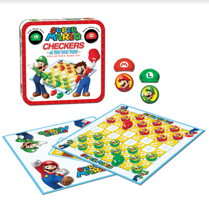 Super Mario Brothers Checkers & Tic Tac Toe