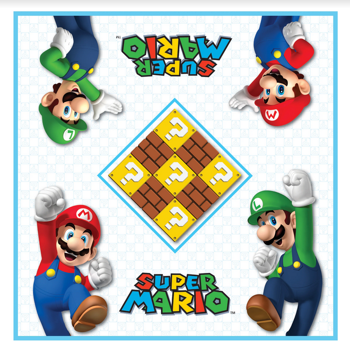 Super Mario Brothers Checkers & Tic Tac Toe