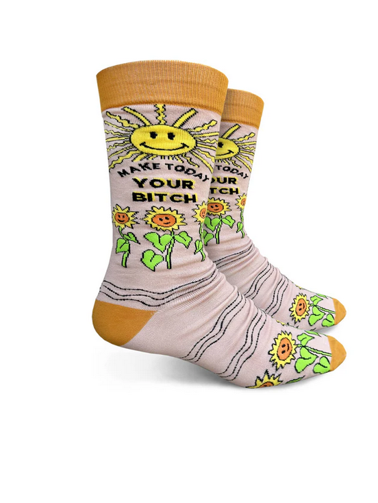 Make Today Your Bitch Men's Crew Socks