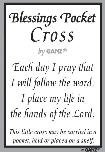 Blessings Cross Pocket Charm