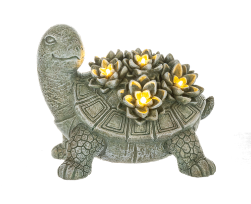 Turtle & Snail LED Garden Figurines