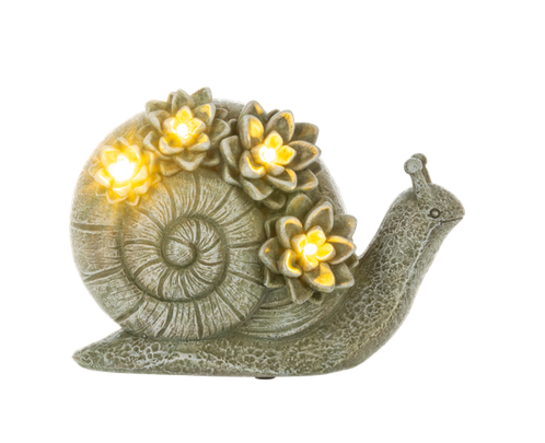 Turtle & Snail LED Garden Figurines