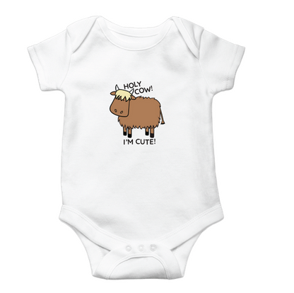 Highland Cow Baby Onesie