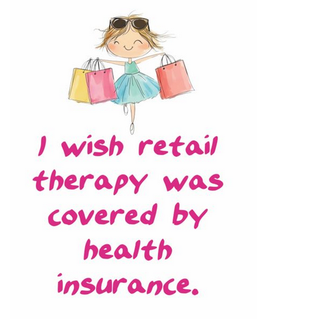 Retail Therapy Flour Sack Kitchen Towel