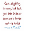 Skydiving Flour Sack Kitchen Towel