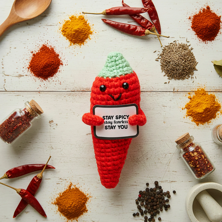 Mini Chrocheted Chili Pepper