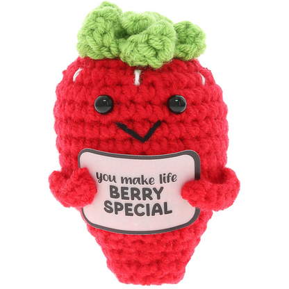Mini Crocheted Strawberry