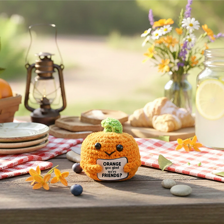 Mini Crocheted Orange