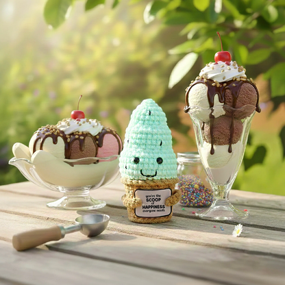 Mini Crocheted Ice Cream Cone