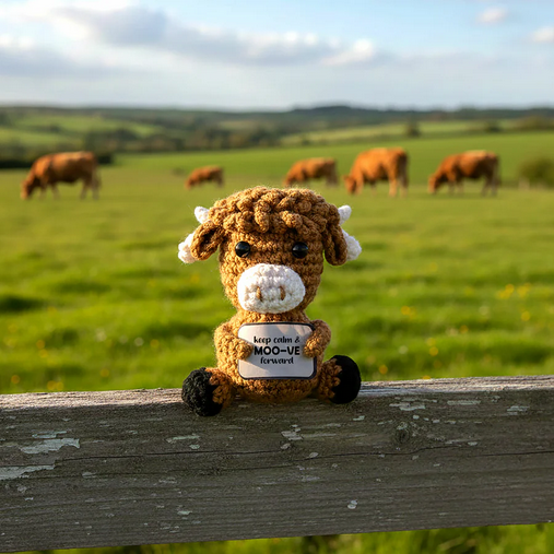 Mini Crocheted Highland Cow