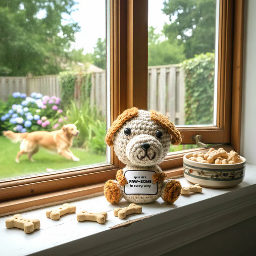 Mini Crocheted Dog