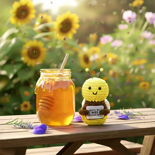 Mini Crocheted Bumblebee