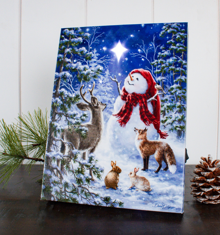 Heaven and Nature Sing Lighted Tabletop Canvas