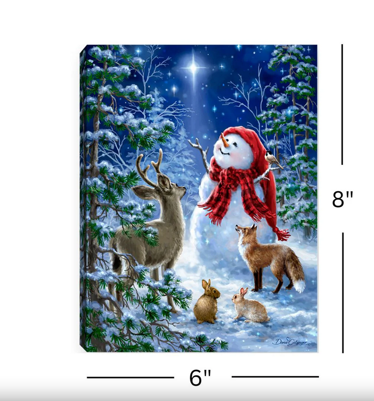 Heaven and Nature Sing Lighted Tabletop Canvas