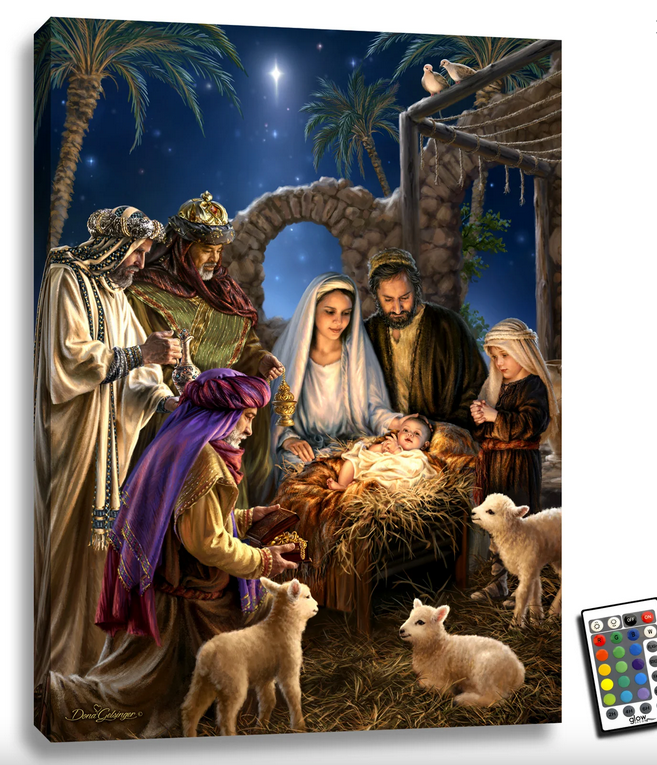 The Nativity Backlit Illuminated Print