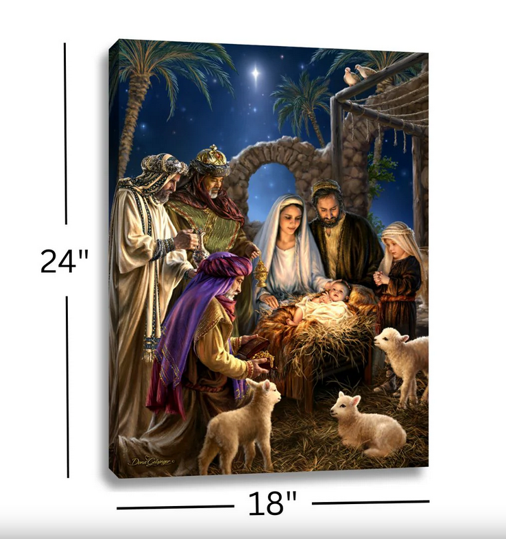 The Nativity Backlit Illuminated Print