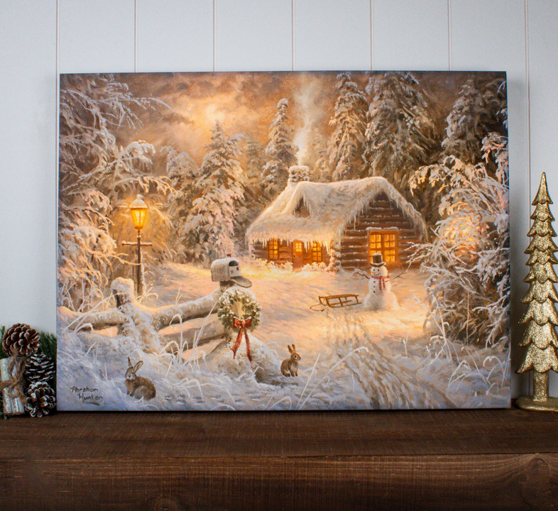 Holiday Home Illuminated Wall Art