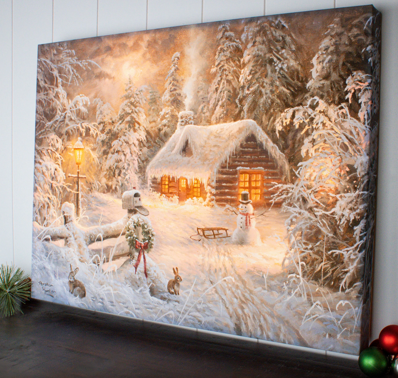 Holiday Home Illuminated Wall Art