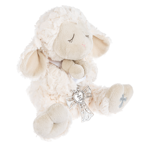 Serenity Lamb with Crib Cross - Gender Neutral