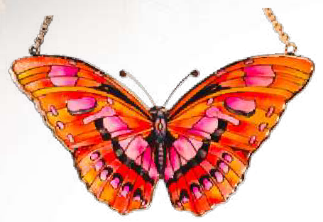 Ruby Butterfly Sun Catcher