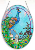 Jewel of the Garden Peacock Sun Catcher