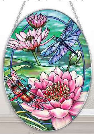 Dragonflies & Water Lillies Sun Catcher