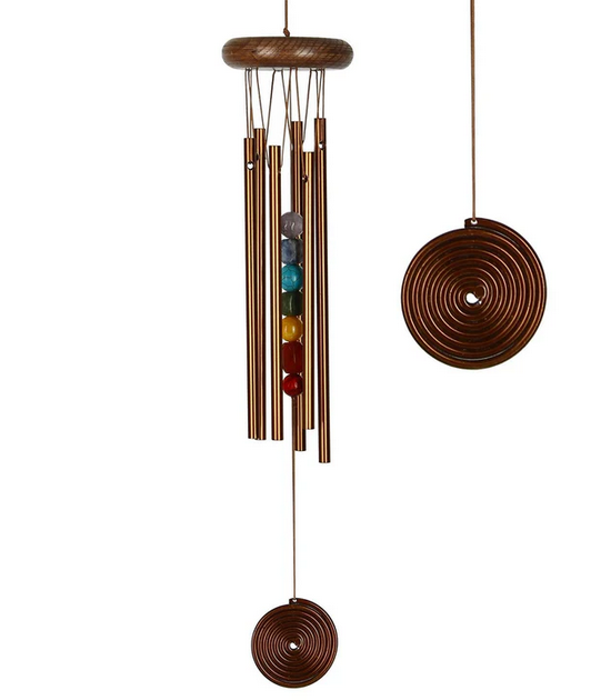 Chakra Seven Stones Bronze Wind Chime