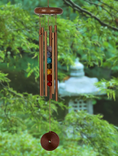 Chakra Seven Stones Bronze Wind Chime