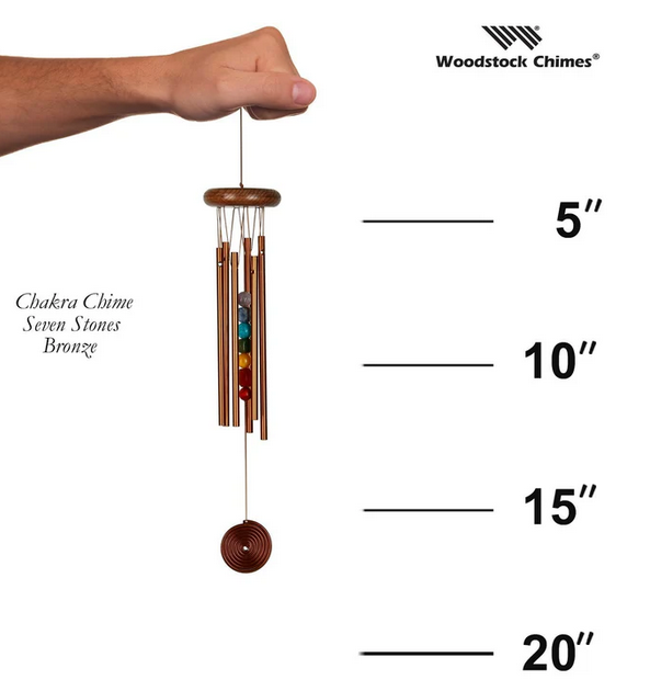 Chakra Seven Stones Bronze Wind Chime