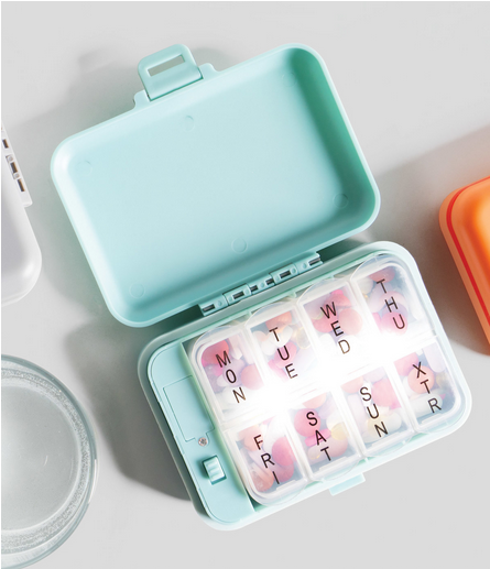 Light Up Pill and Vitamin Case