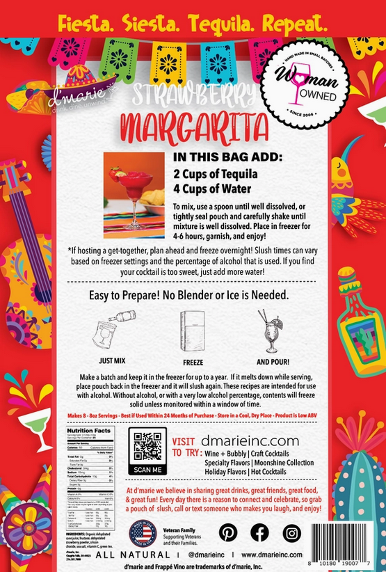 Strawberry Margarita - Ready-To-Freeze Cocktail Mix