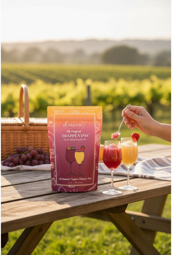 Original Frappé Vino Frozen Wine Slush Mix- Ready-To-Freeze Cocktail Mix