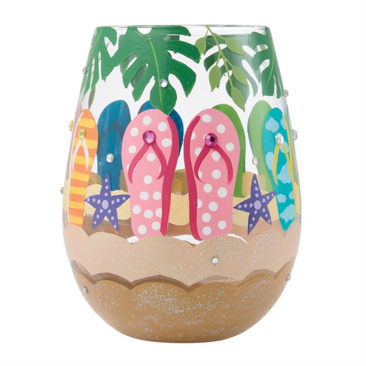 Stuck In The Sand Lolita Stemless Wine Glass