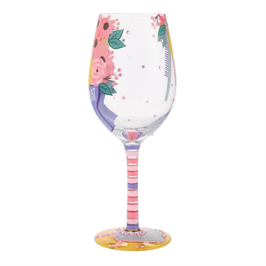 Best Hairstylist Ever Lolita Wine Glass