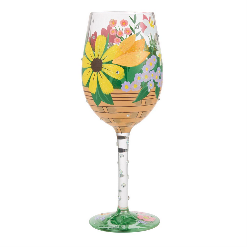Basket Bouquet Lolita Wine Glass