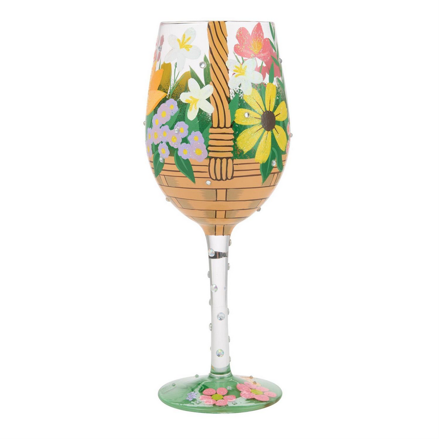Basket Bouquet Lolita Wine Glass