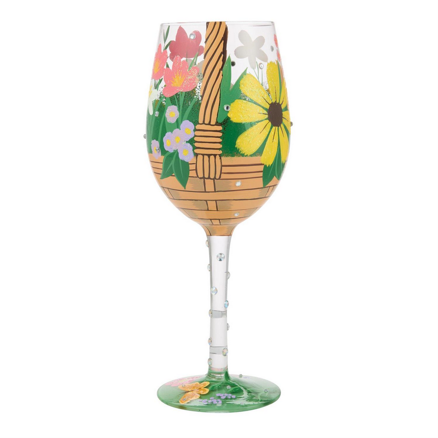 Basket Bouquet Lolita Wine Glass
